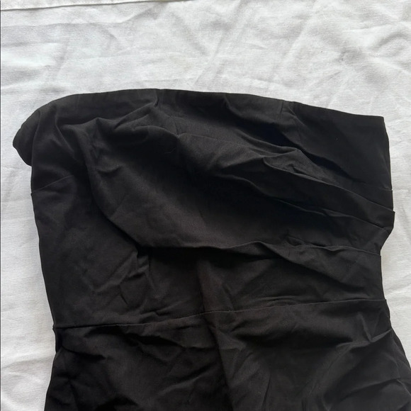 Nine Britton Classic Black Strapless Dress Midi - Picture 3 of 4